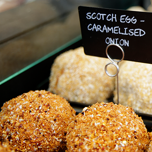 Scotch Eggs at Walsh Family Butchers in Coleham, Shrewsbury